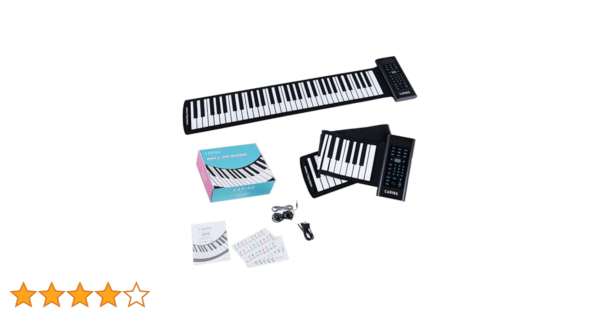 Amazon.co.jp: Carina ロールアップピアノ 61鍵盤 キーボード